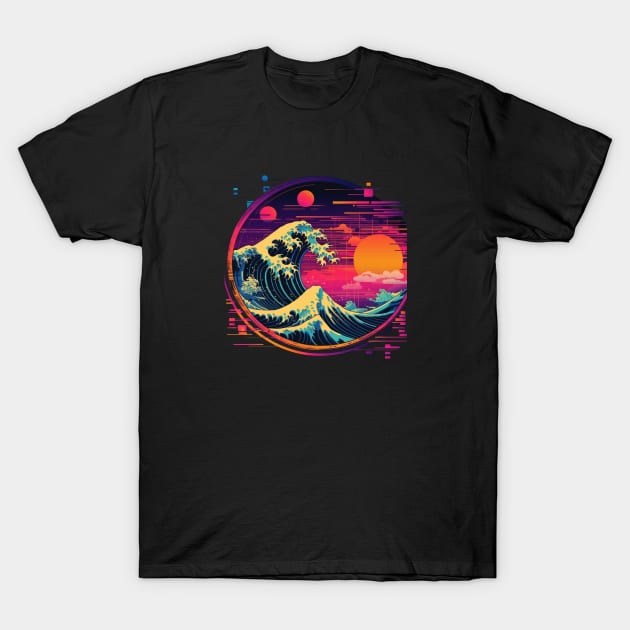 Japanese great retro wave T-Shirt by TeePulseMania